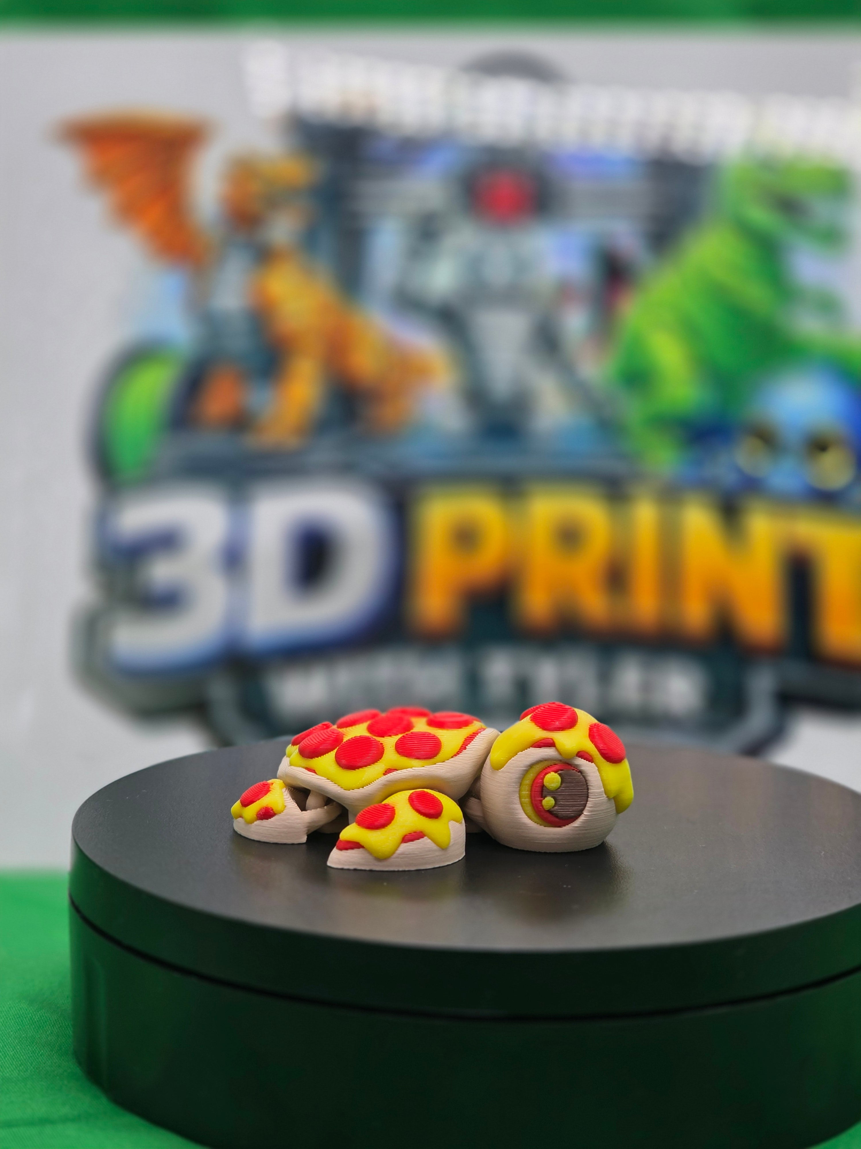 Pizza Turtle – Articulated 3D Printed Turtle Toy