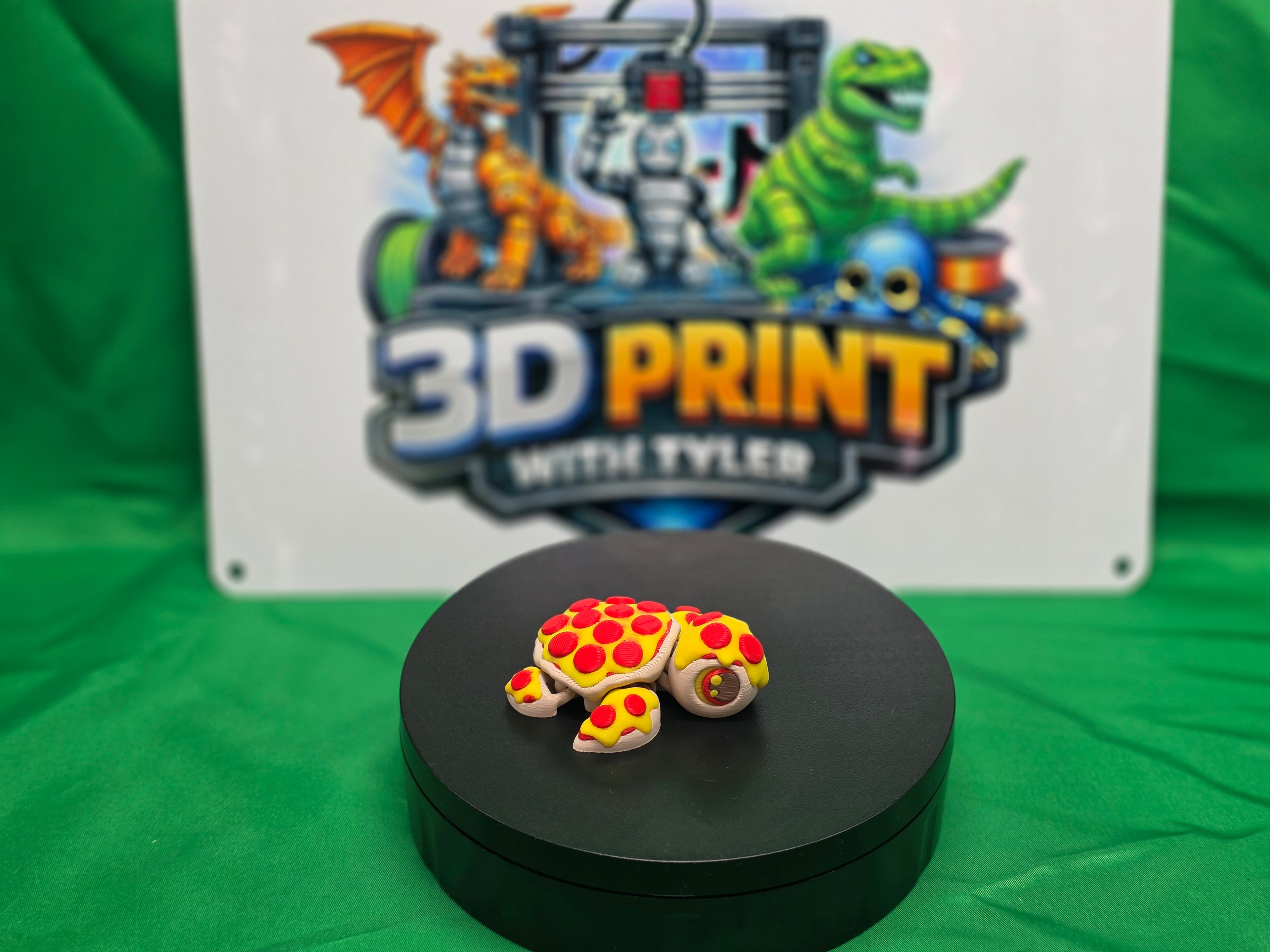 Pizza Turtle – Articulated 3D Printed Turtle Toy