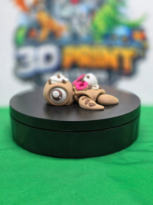 Coffee Time Turtle – Articulated 3D Printed Turtle Toy