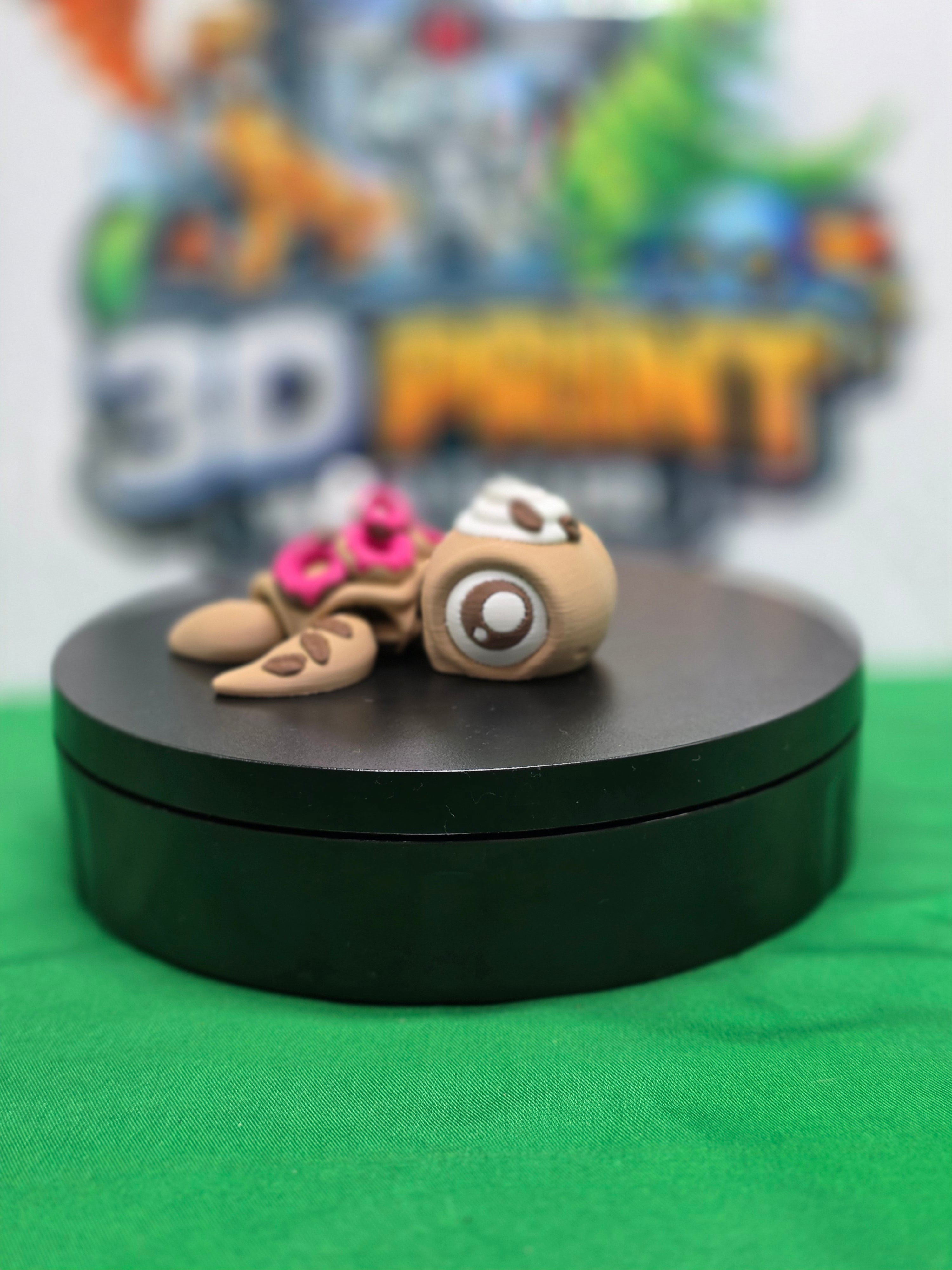 Coffee Time Turtle – Articulated 3D Printed Turtle Toy