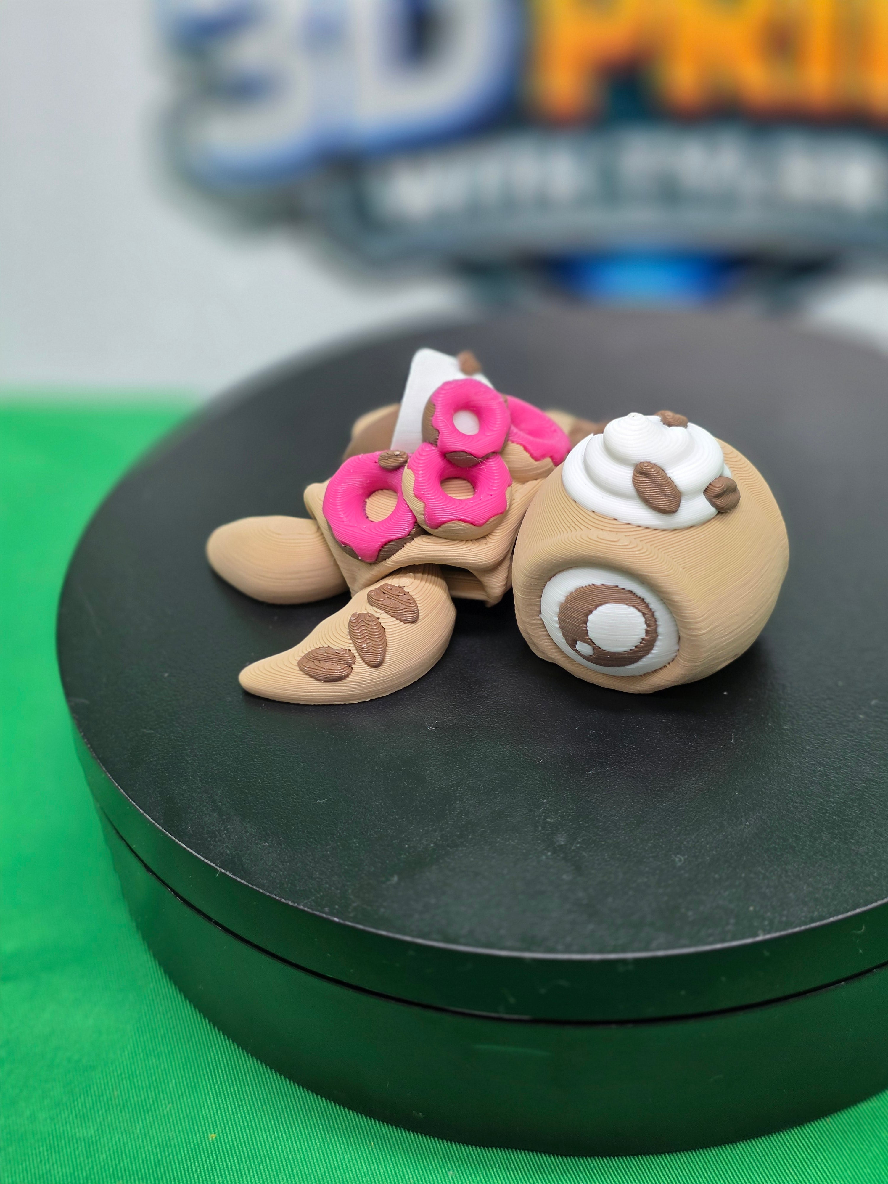 Coffee Time Turtle – Articulated 3D Printed Turtle Toy