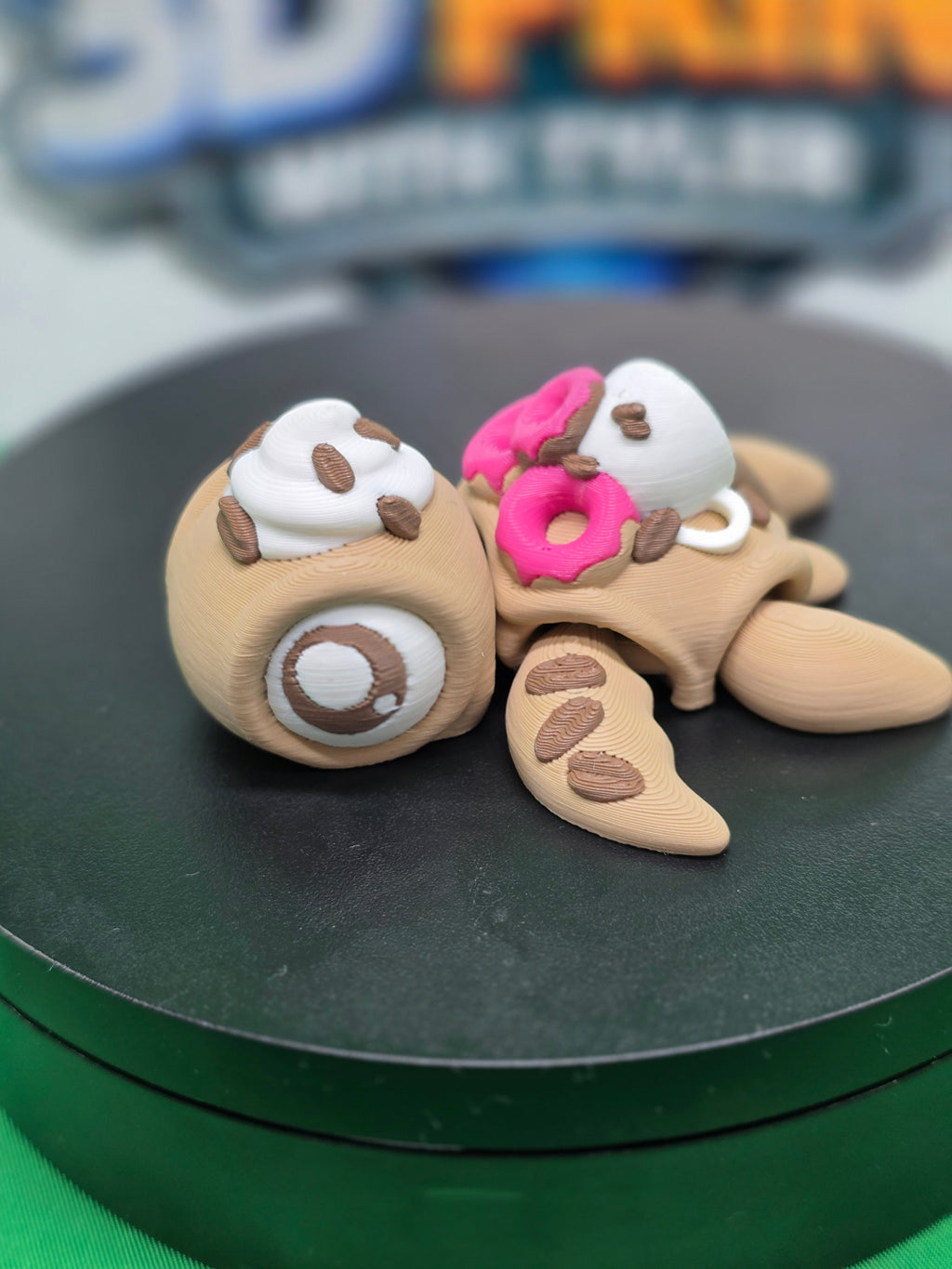 Coffee Time Turtle – Articulated 3D Printed Turtle Toy
