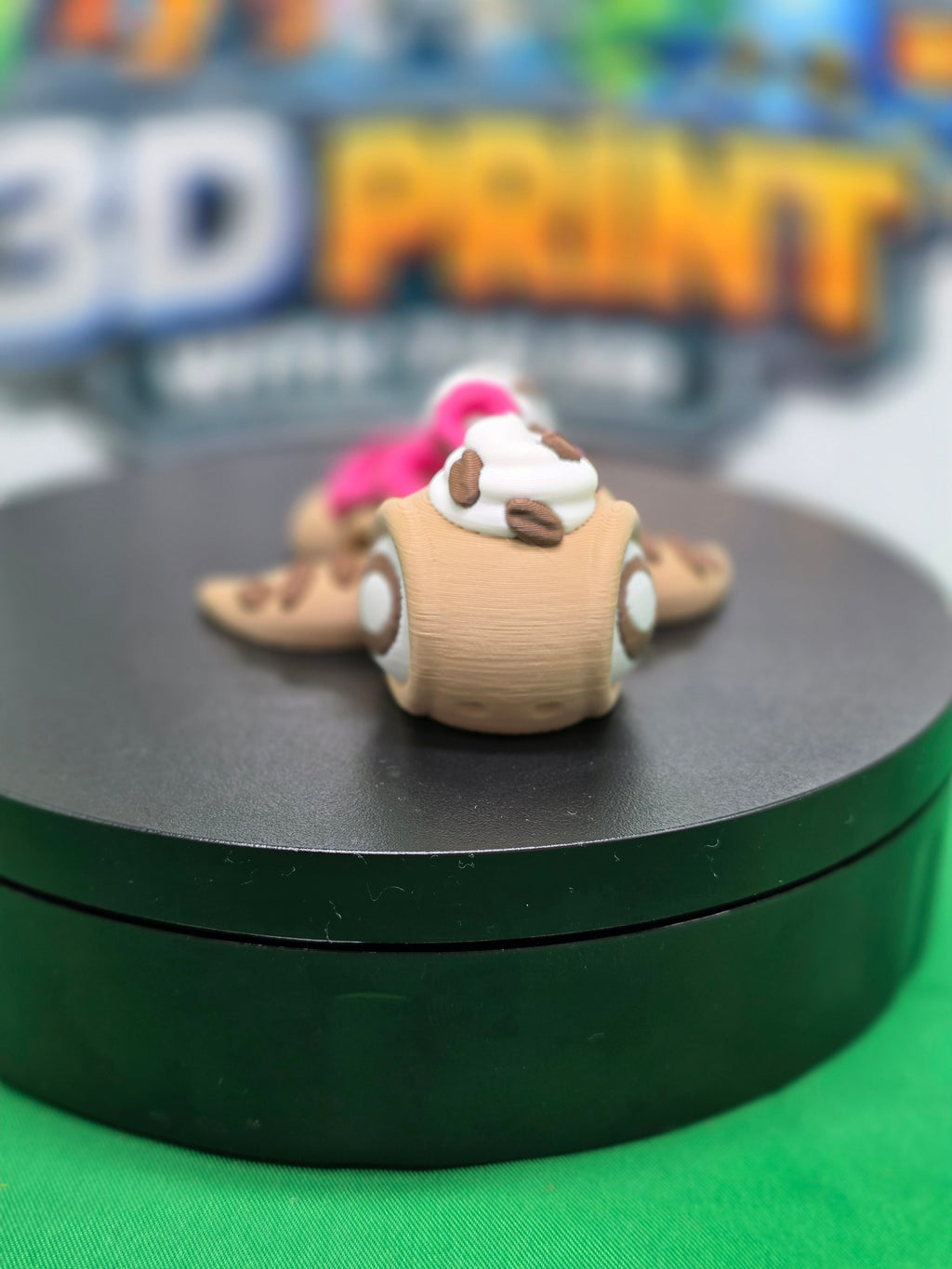 Coffee Time Turtle – Articulated 3D Printed Turtle Toy
