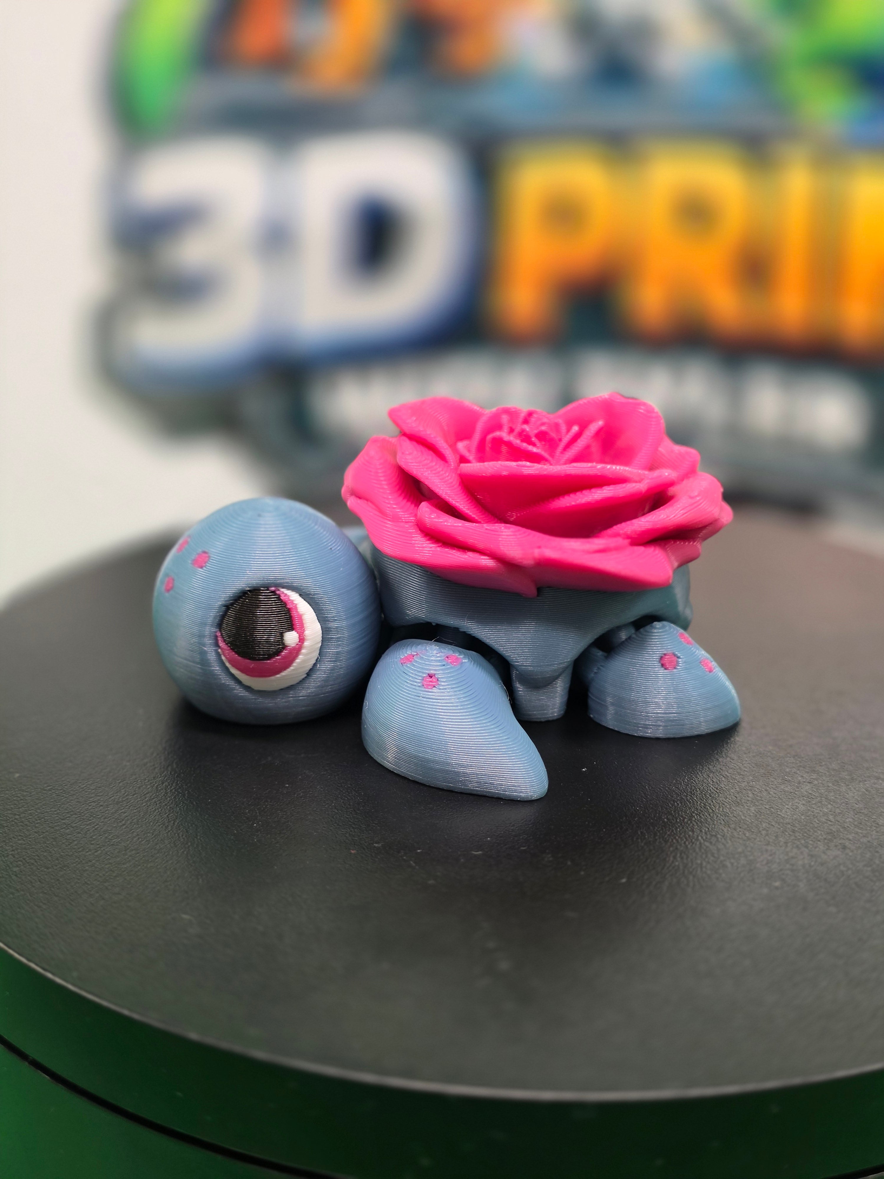 Rose Turtle – Articulated 3D Printed Turtle Toy
