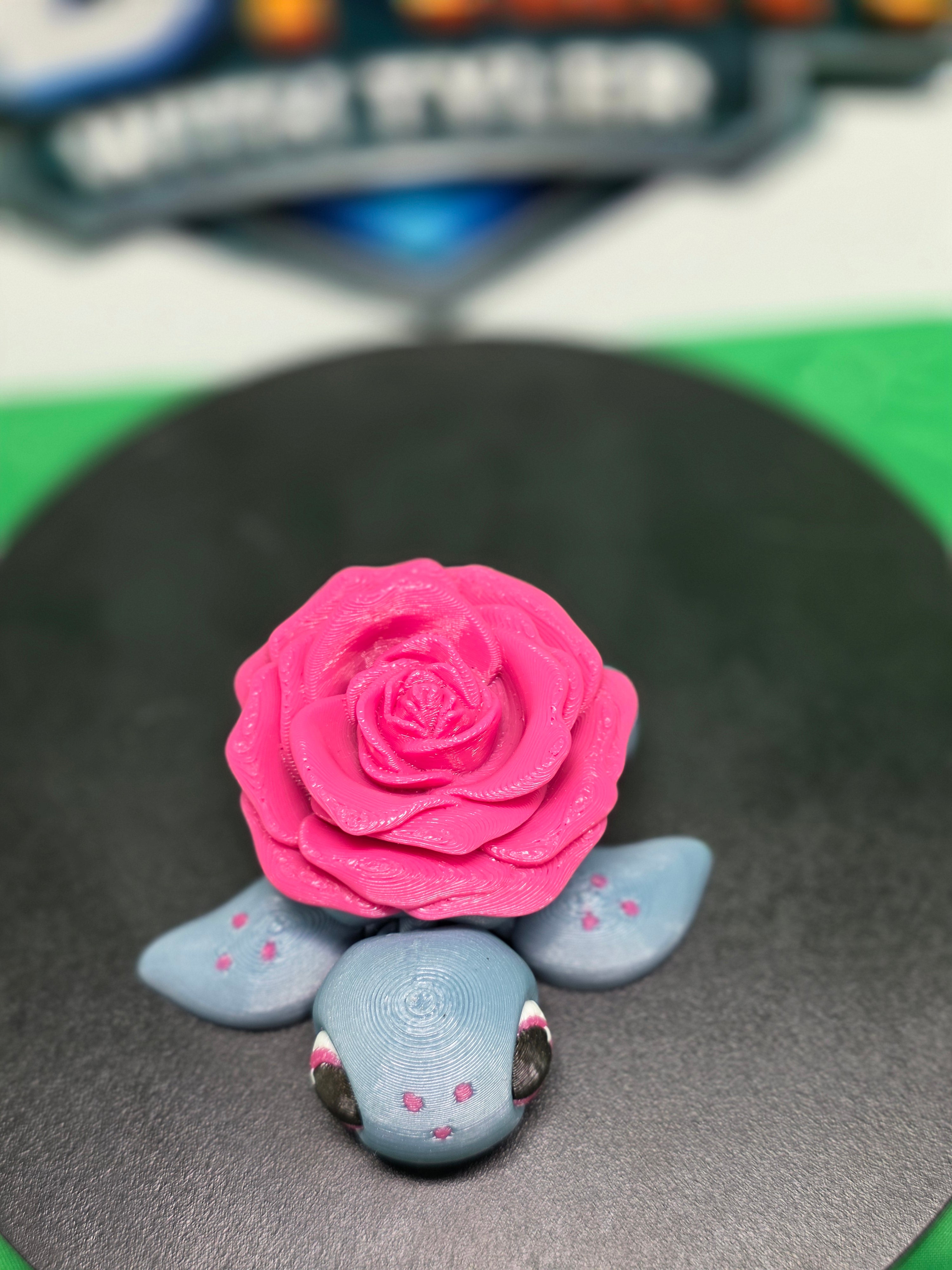 Rose Turtle – Articulated 3D Printed Turtle Toy