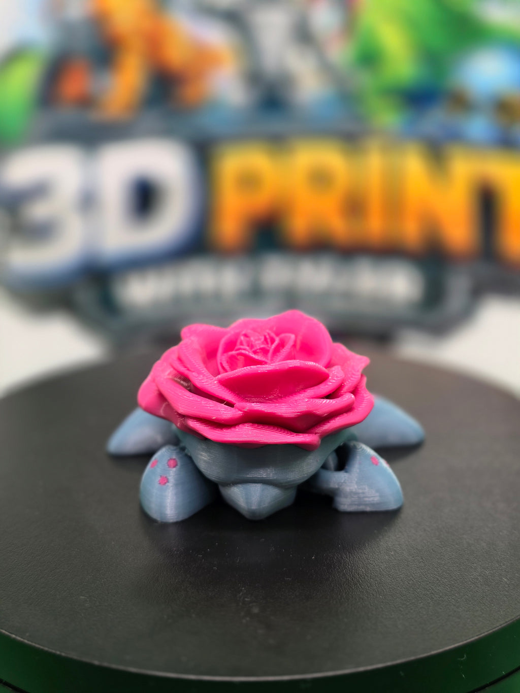 Rose Turtle – Articulated 3D Printed Turtle Toy