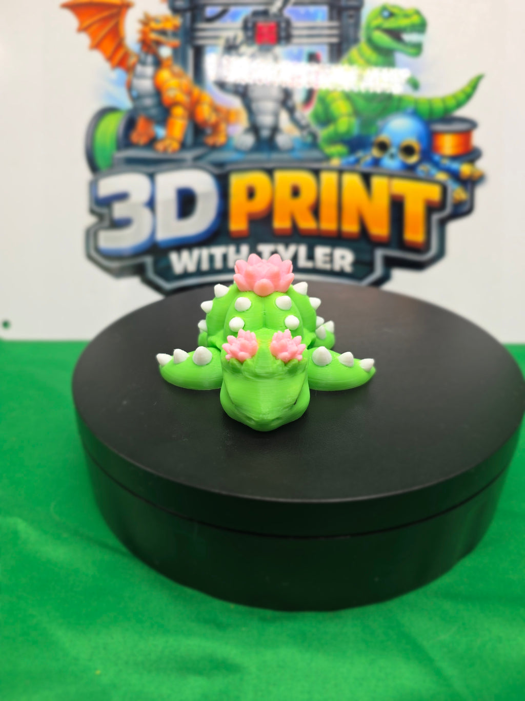 Mr Prickles the grumpy turtle – Articulated 3D Printed Turtle Toy