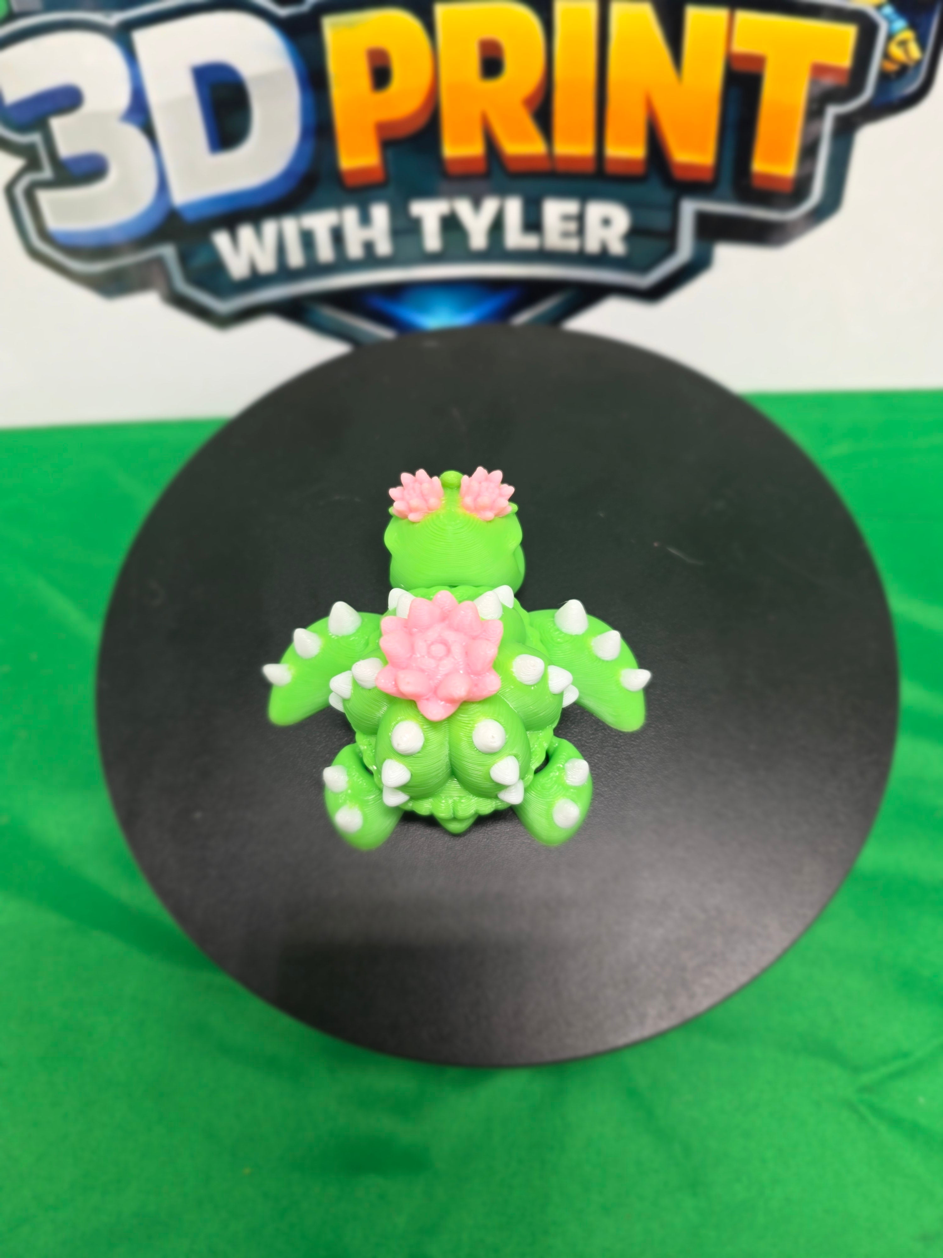 Mr Prickles the grumpy turtle – Articulated 3D Printed Turtle Toy