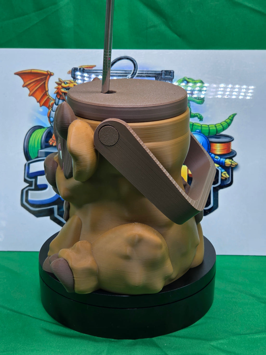 3D printed Highland Cow drinks holder
