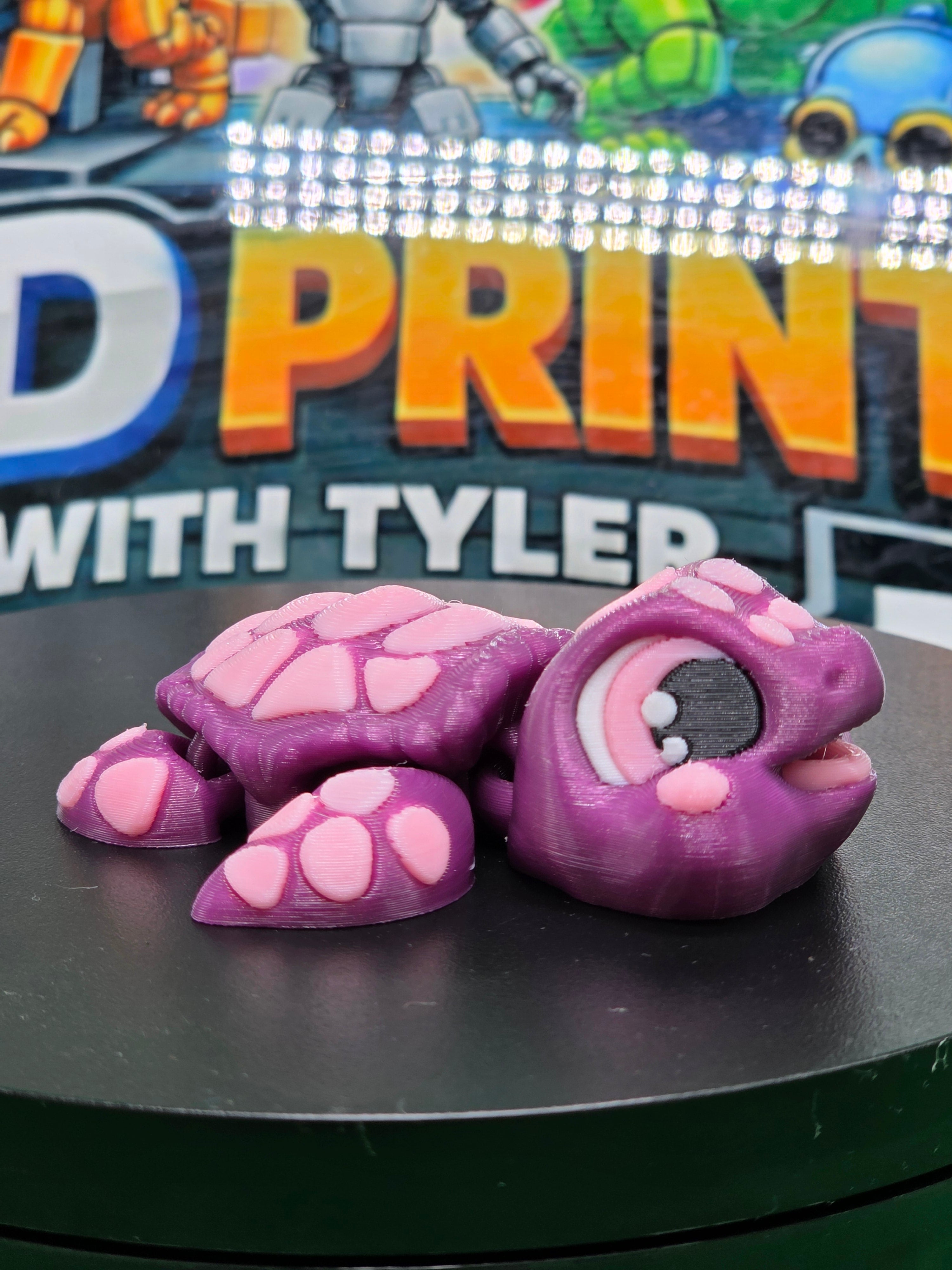 Happy the turtle – Articulated 3D Printed Turtle Toy