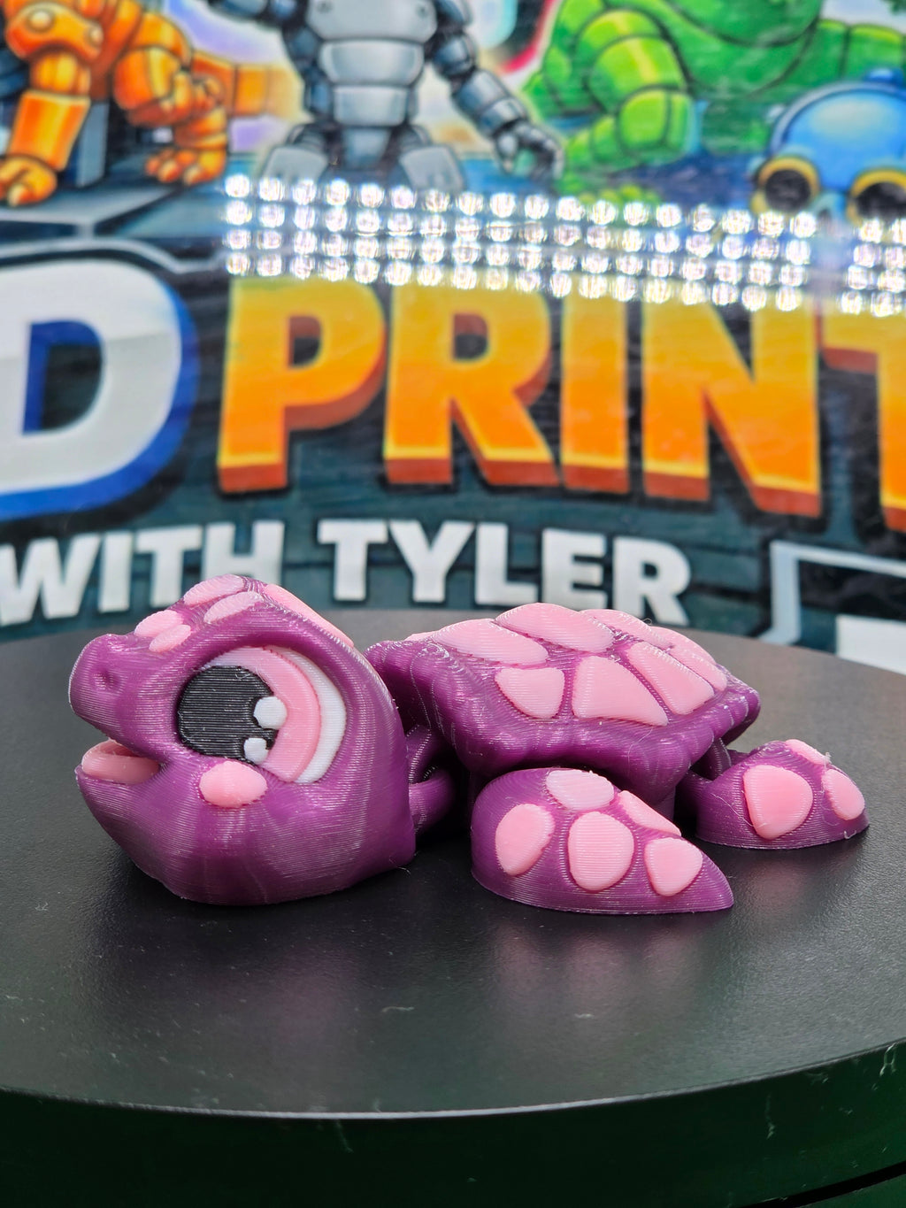 Happy the turtle – Articulated 3D Printed Turtle Toy
