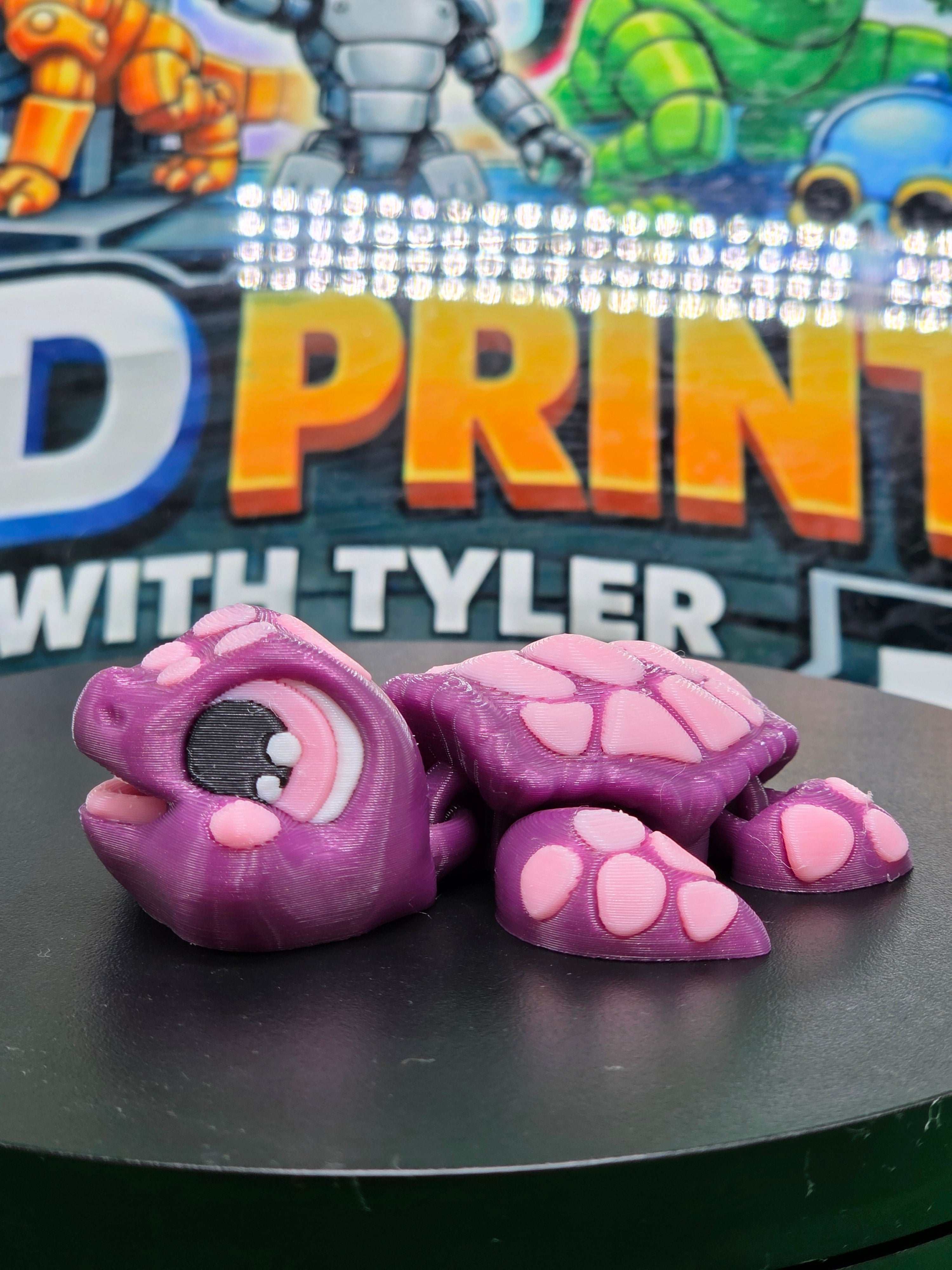 Happy the turtle – Articulated 3D Printed Turtle Toy