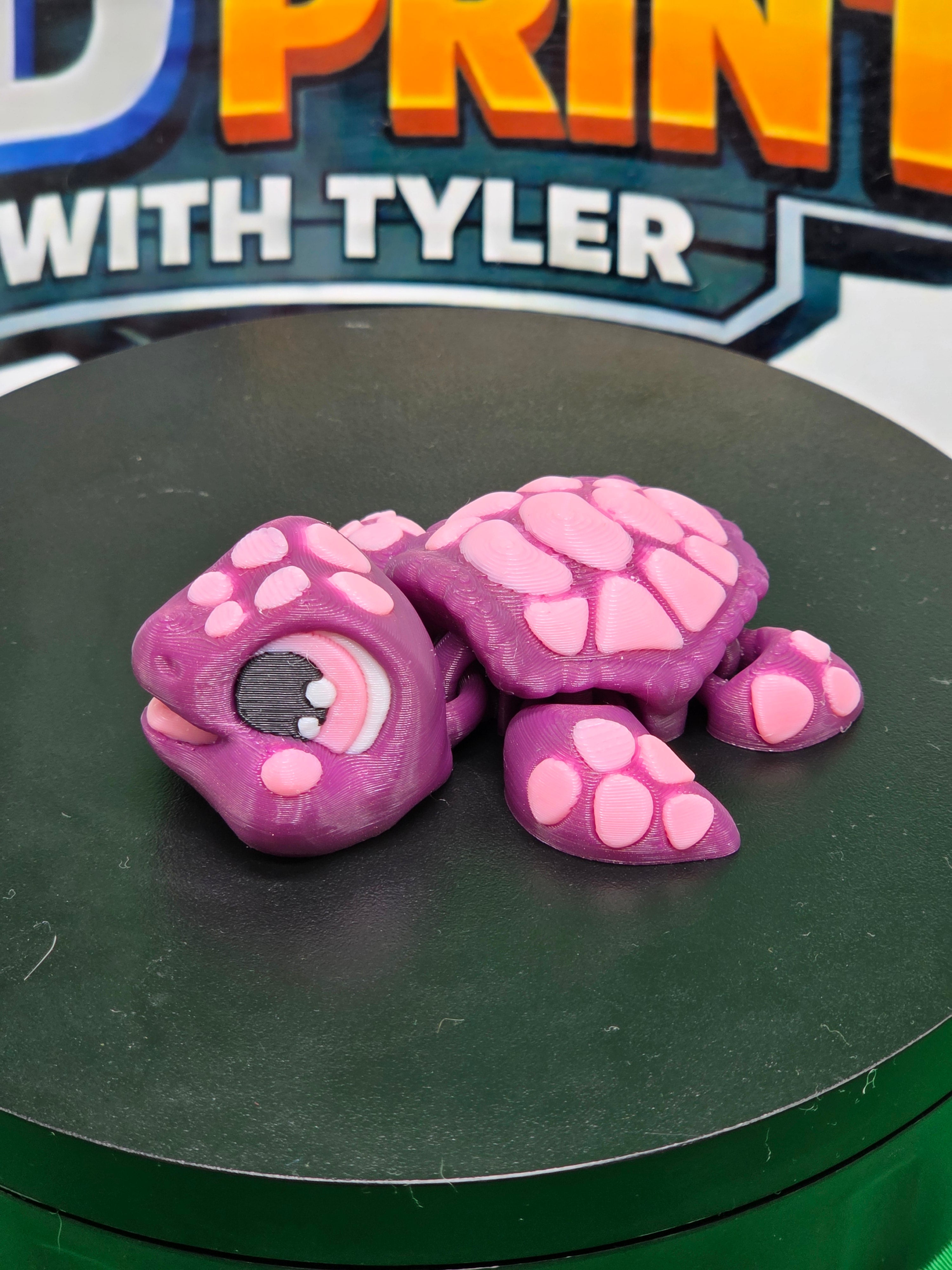 Happy the turtle – Articulated 3D Printed Turtle Toy