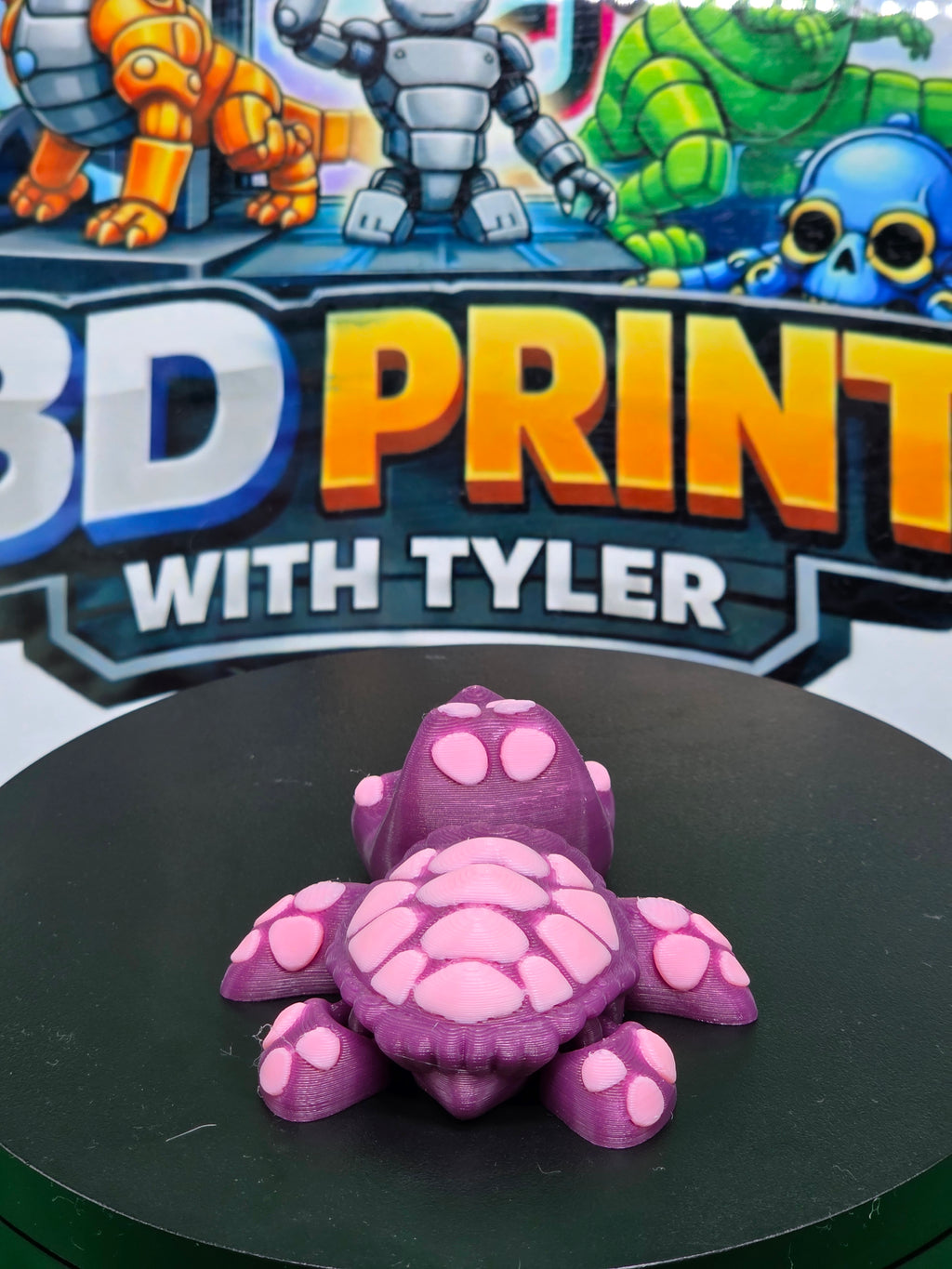 Happy the turtle – Articulated 3D Printed Turtle Toy