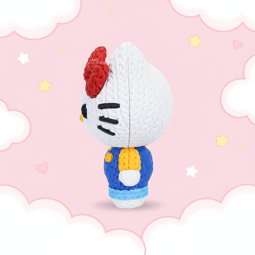 Knitted Hello Kitty 3D Printed Model
