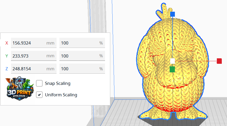 Knitted Psyduck 3D Printed Model