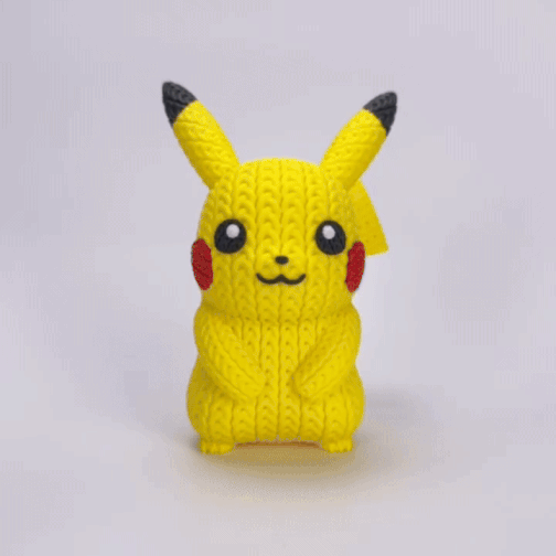 Knitted Pikachu 3D Printed Model