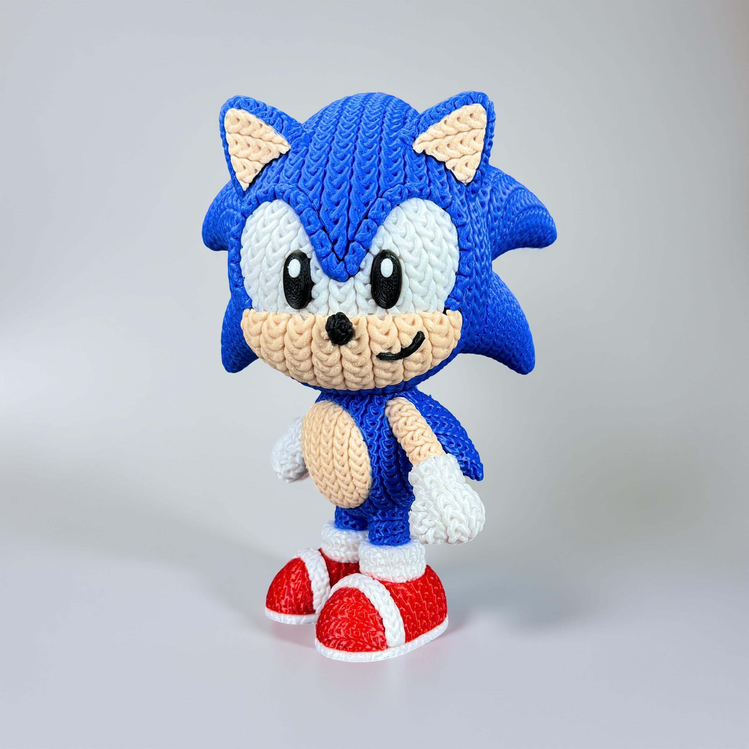 Knitted Sonic the Hedgehog 3D Printed Model